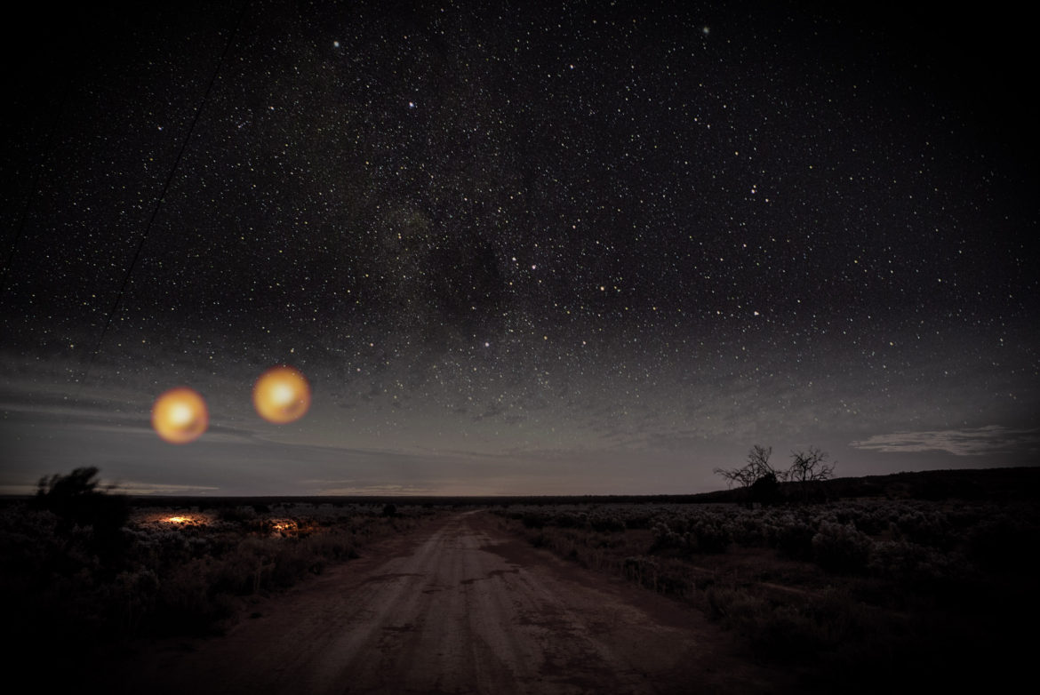 Min Min lights in the Australian Outback