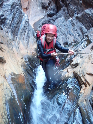 Becka looking like she's done this before. Photo by West Oz Active