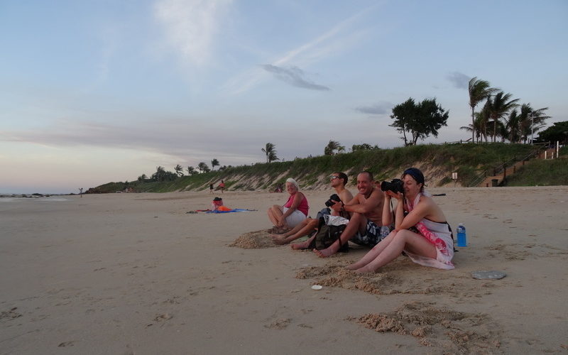 Enjoying the sunset in Broome in good company. Photo by Sanne
