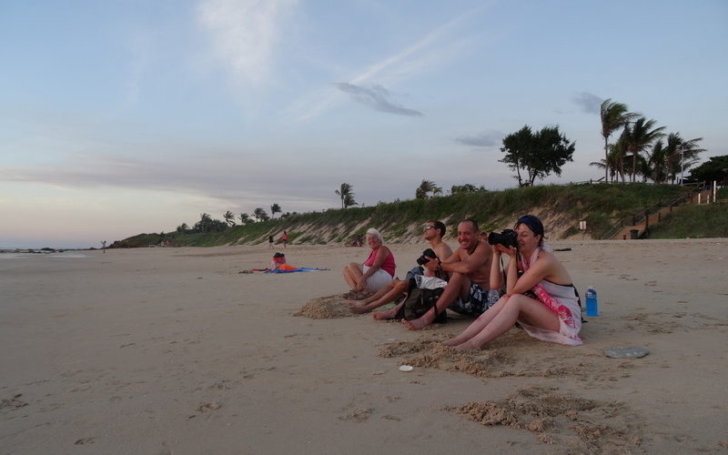 Enjoying the sunset in Broome in good company. Photo by Sanne