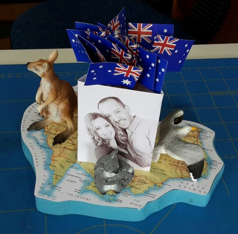 Australia’s influence also showed in their DIY wedding cake topper. Photo by Sanne