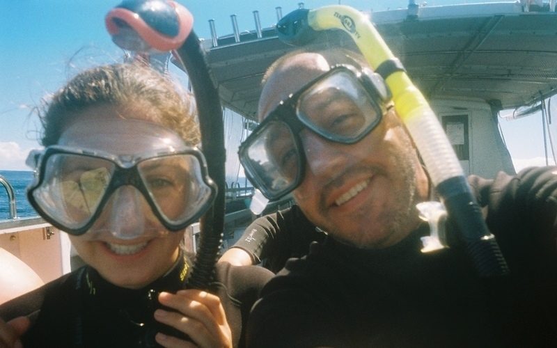 Selfie during whale shark trip. Photo by Lee