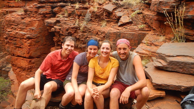 The 4 canyoneers the day after
