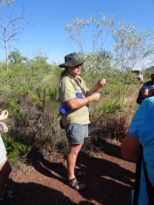 Travis sharing his knowledge. Photo by Sanne
