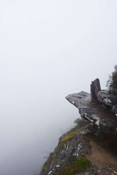 Grampians cliff mist - Allison Bradley