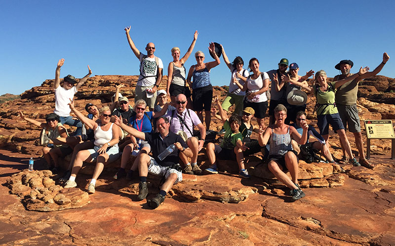 Susanne's group in Kings Canyon