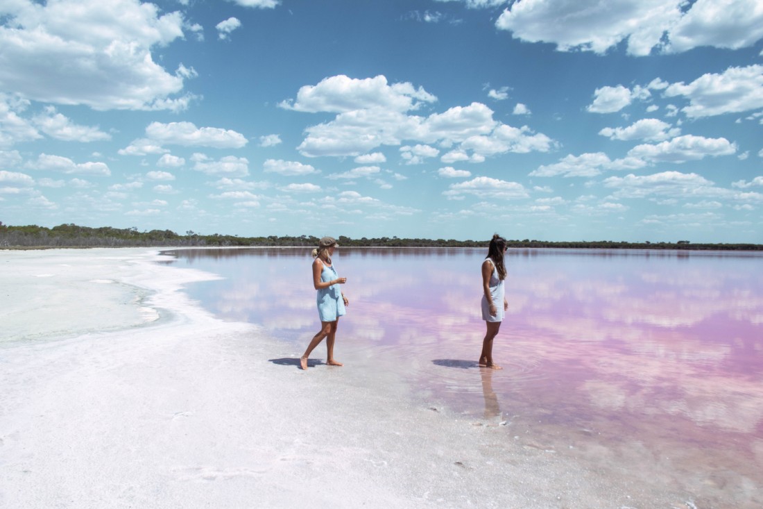pink lake, Australia