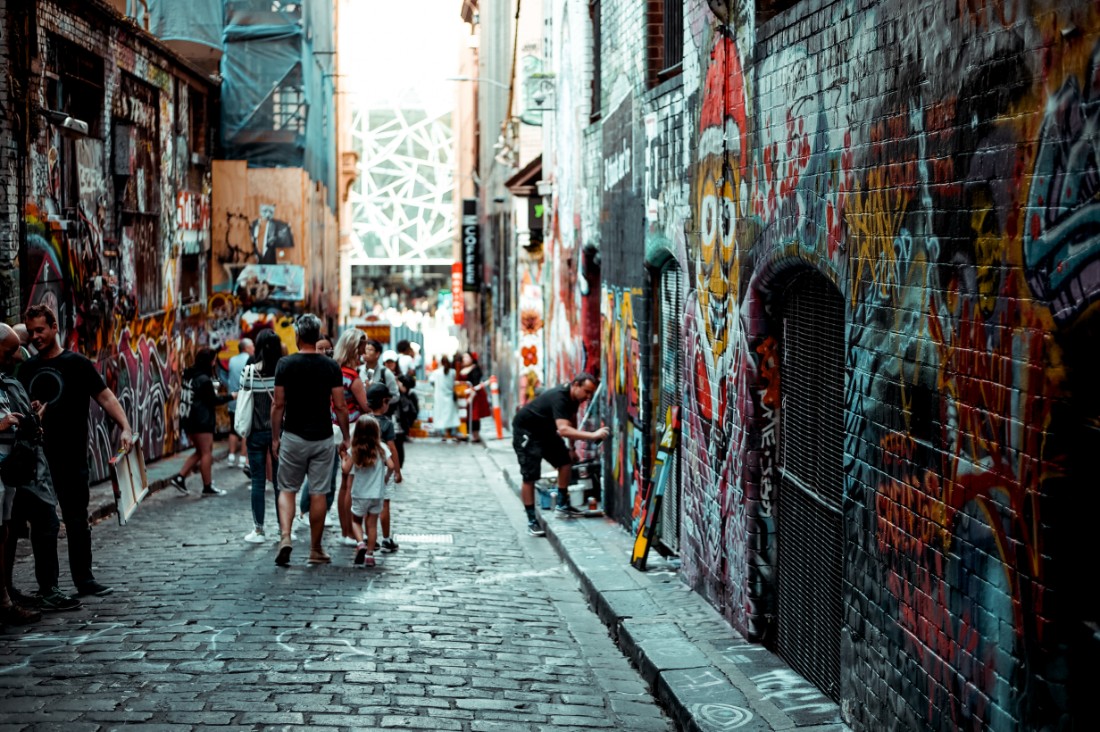 Melbournes iconic laneways