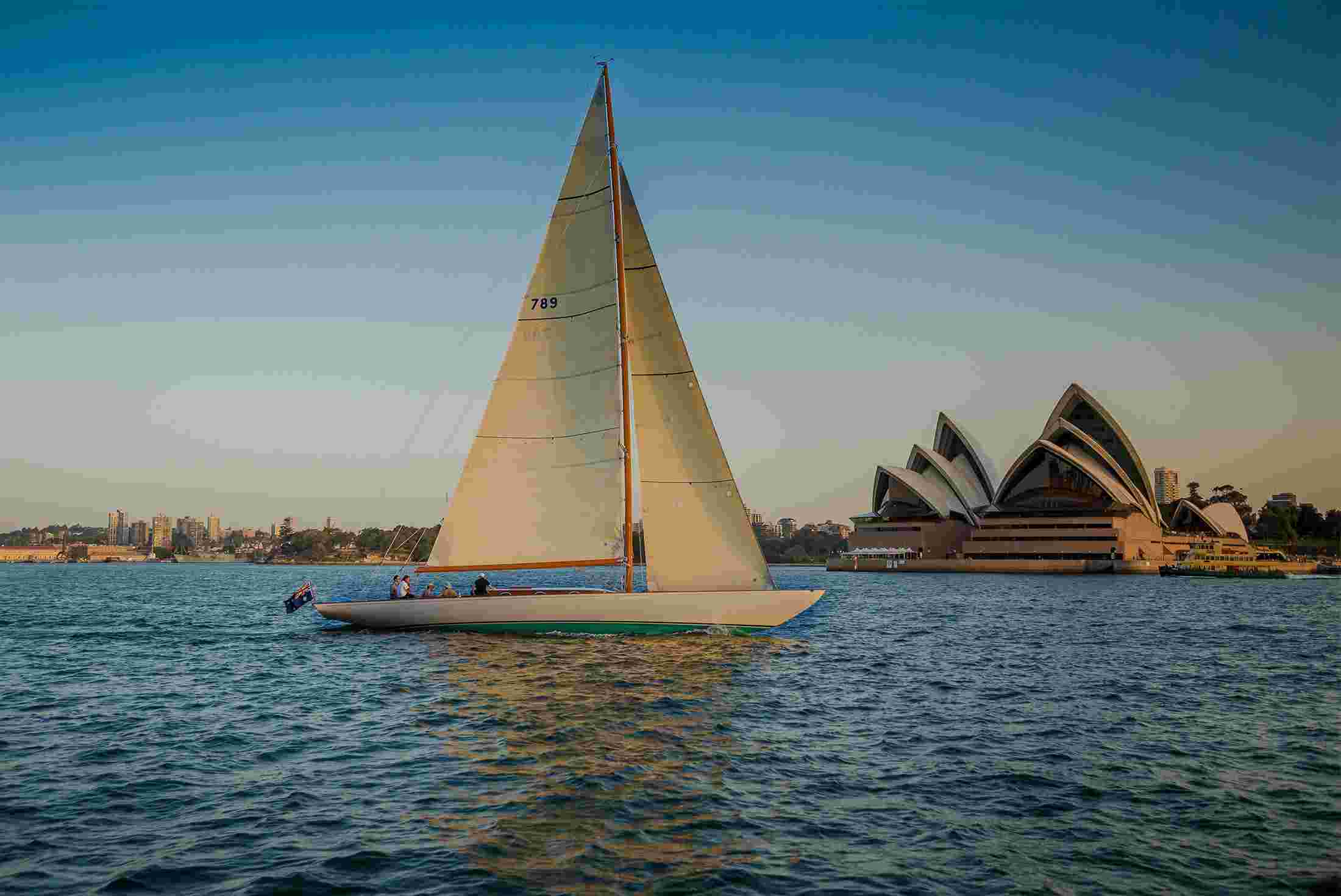 Sailing past the Opera House, Sydney Sailing past the Opera House, Sydney