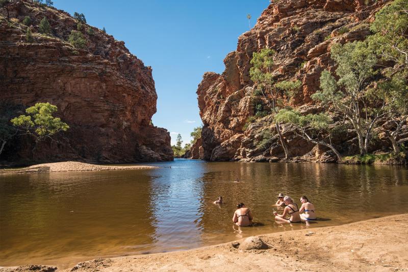 Ellery Creek is the perfect spot for a refreshing dip in summer.