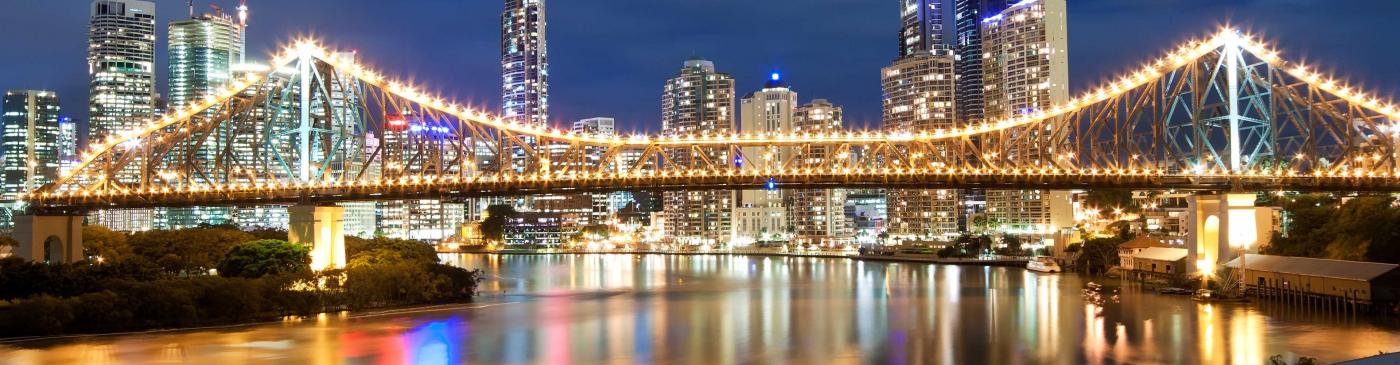 Story Bridge at night in Brisbane, Queensland