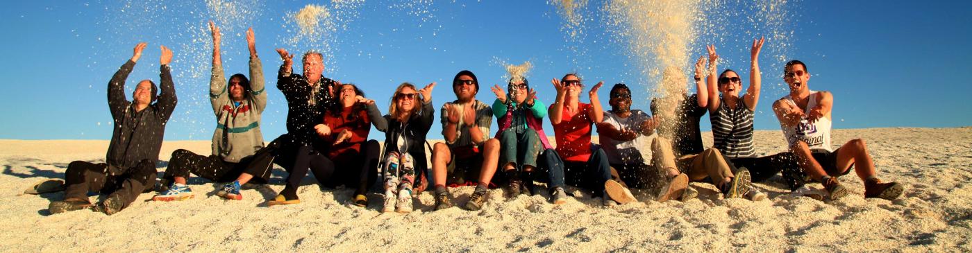 Group at Shelly Beach, Western Australia