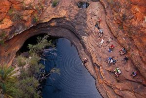 Kings Canyon people in swimming hole