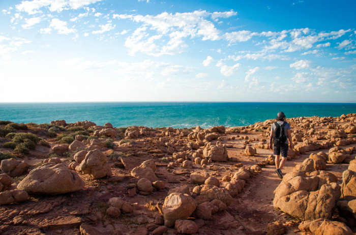 Driving through The Pinnacles and Kalbarri in...